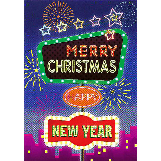 Greeting Card 'Merry Christmas & Happy New Year' (10x15cm, 1 unit)