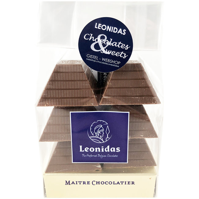 Leonidas Choco Latte Pyramiden - 6 Stück Belgische Vollmilchschokolade