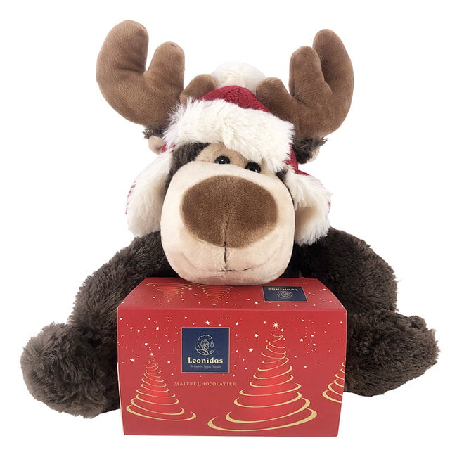 Pluche Eland 20cm knuffel inclusief 250g feestballetjes