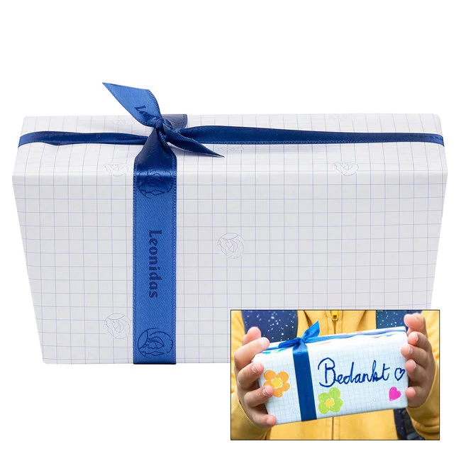 Leonidas Pralinen 500g im beschreibbaren Geschenkpapier