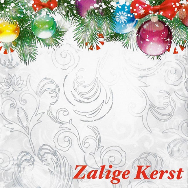 Wenskaart 'Zalige Kerst' (7x7cm) voor kerstgeschenken