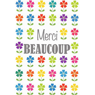 Carte de voeux 'Merci BEAUCOUP' (11x17cm)