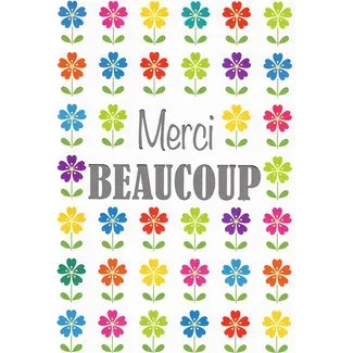 Greeting Card 'Merci BEAUCOUP' (11x17cm)