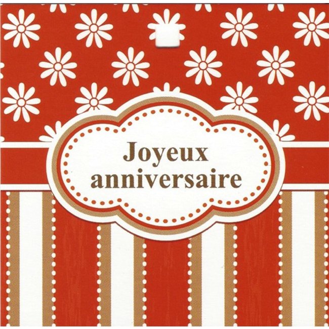 Carte de voeux Joyeux Anniversaire (1 carte)
