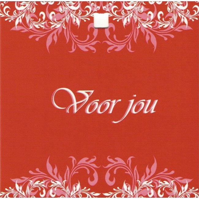 Wenskaart 'Voor jou' (7x7cm) - Persoonlijk kaartje voor bij je cadeau