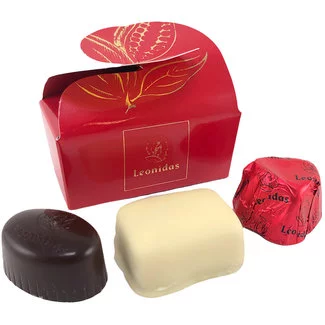 Leonidas Boîte Papillon (rouge) 3 chocolats