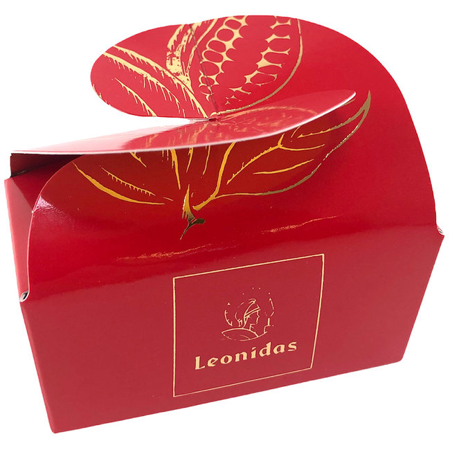 Leonidas Vlinderdoosje met 3 bonbons in rood