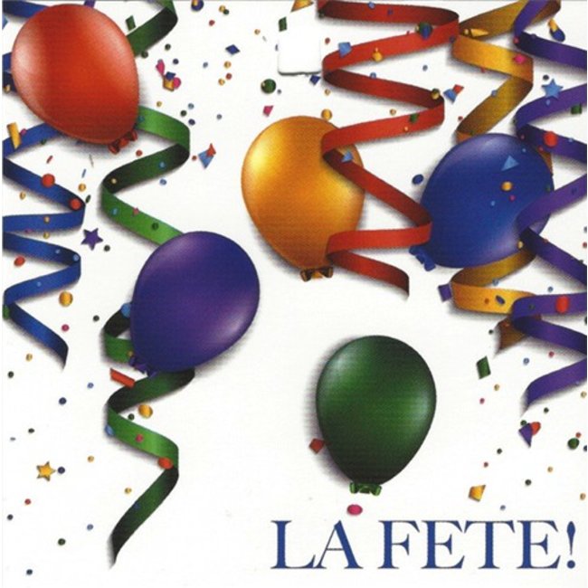 Carte de voeux 'La Fête' (7x7cm)