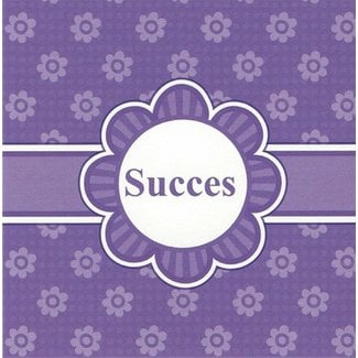Grußkarte 'Succes' (7x7cm)