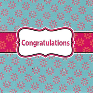 Greeting Card 'Congratulations' (7x7cm)