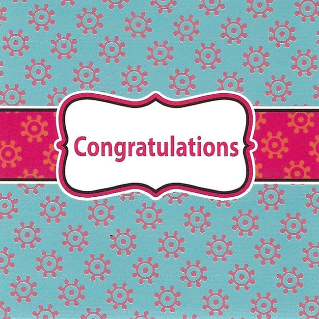 Congratulations Greeting Card 1 piece (7x7cm)