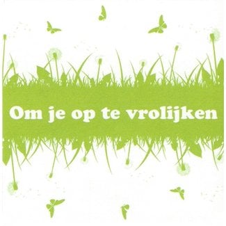 Wenskaart 'Om je op te vrolijken' (7x7cm)