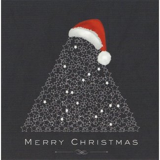 Grußkarte 'Merry Christmas' (7x7cm)