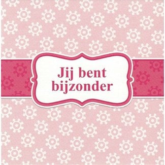 Wenskaart 'Jij bent bijzonder' (7x7cm)