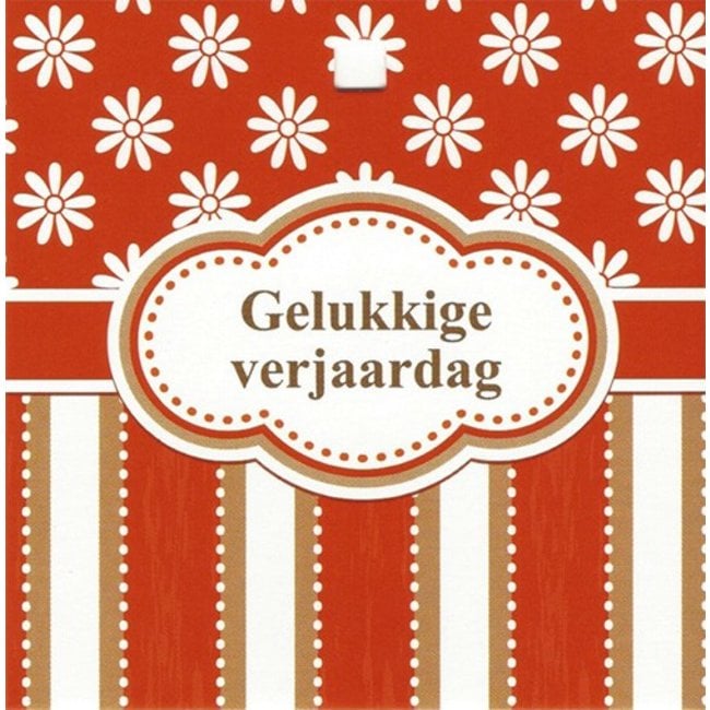 Wenskaart Gelukkige verjaardag (1 stuk) - Verjaardagswenskaart