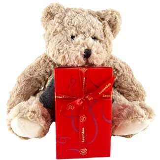 Leonidas 500g chocolates and Teddy bear Bobo (30cm)