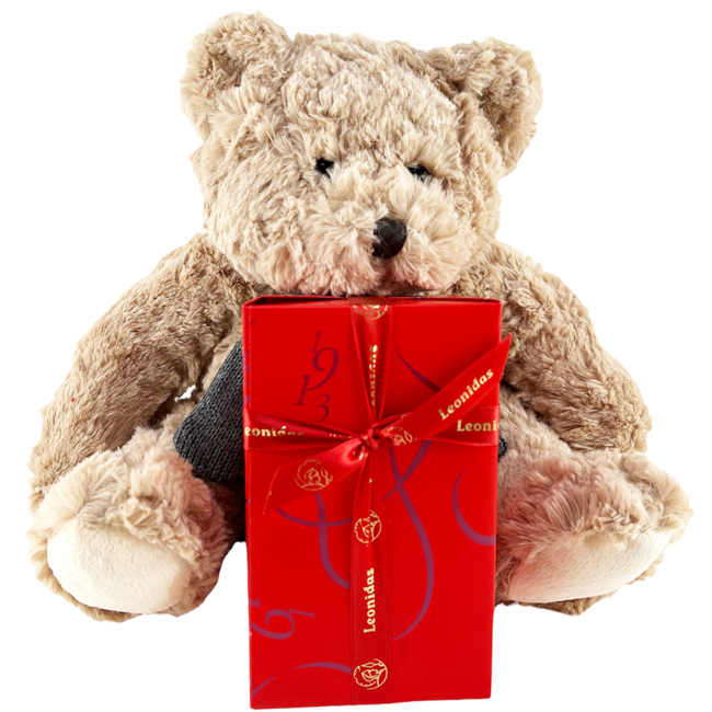 Leonidas 500g Pralines en Teddybeer Bobo (30cm)