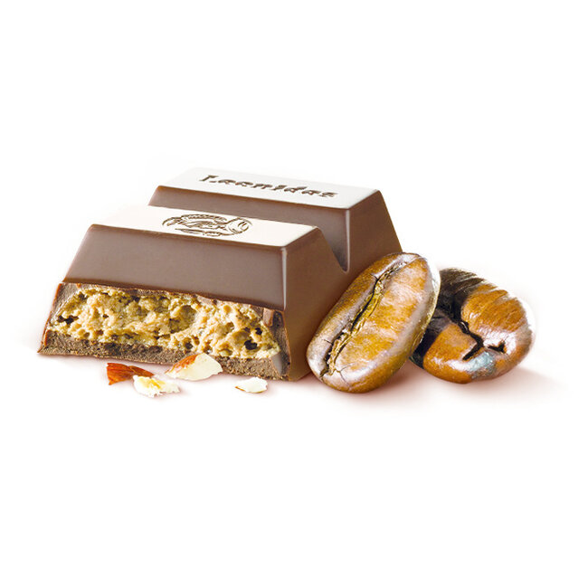 Leonidas Dunkle Schokoladenriegel mit Kaffee Nougat Füllung 50g (30 Stück)
