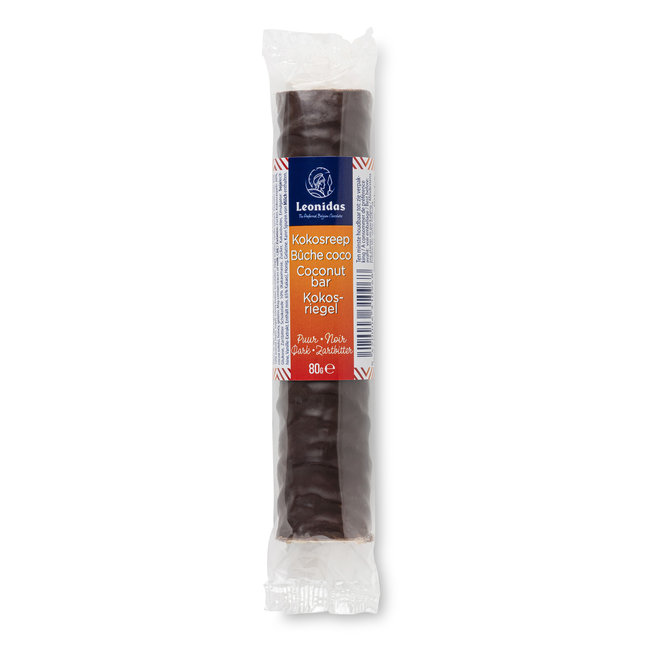 Leonidas Dark Coconut Bars 12-piece value pack 80g per bar