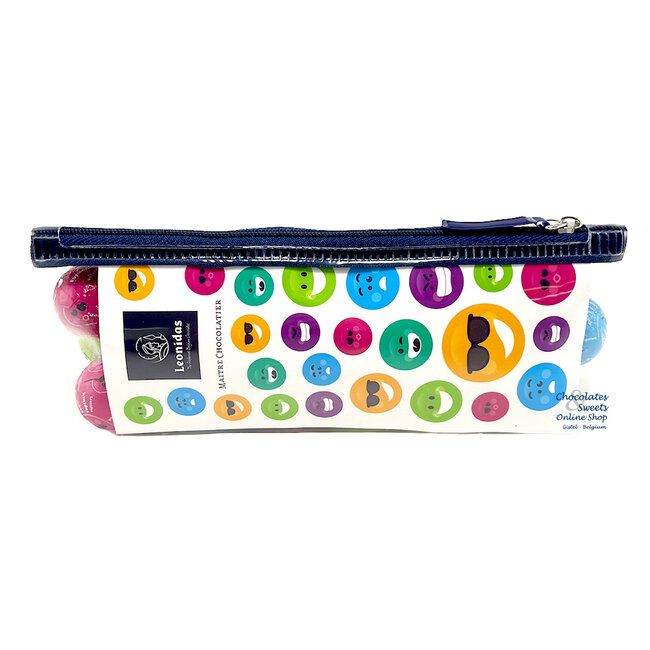 Leonidas Pen bag with 32 Saint-Nicholas balls + Funny stickers
