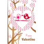 Grußkarte Happy Valentine (11x17cm) - Ihre persönliche Botschaft