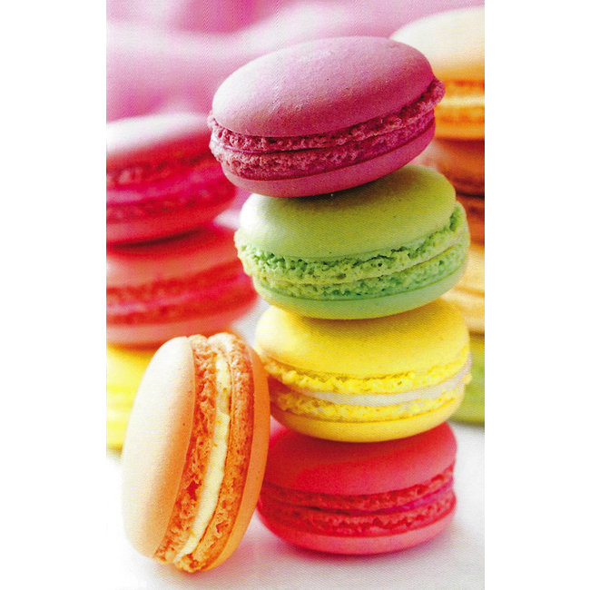 Carte de voeux Macarons (11x17cm)