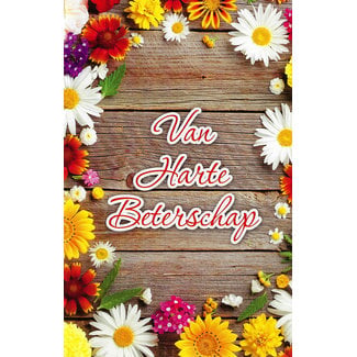 Greeting Card 'Van harte Beterschap' (11x17cm)