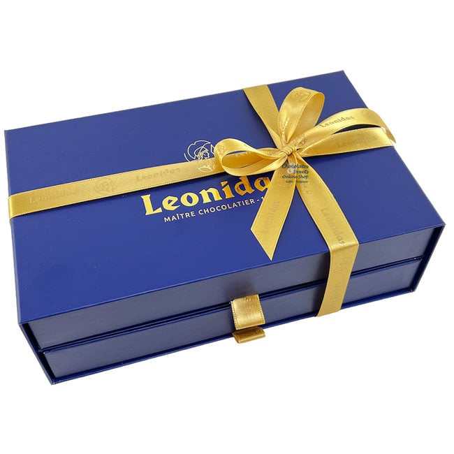 Leonidas Luxe blauwe ladedoos met 40 stuks