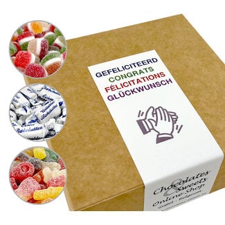Süßigkeitenschachtel GLÜCKWUNSCH