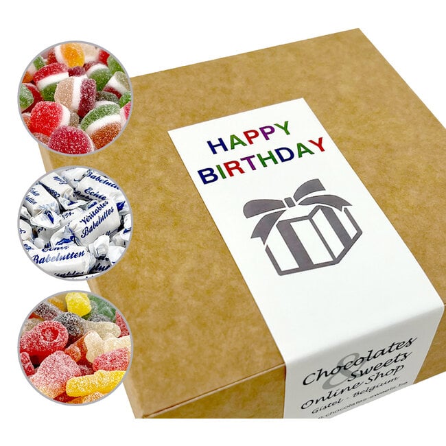 HAPPY BIRTHDAY Candy Box - Personalised Birthday Gift - 600g