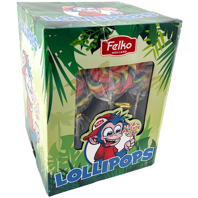 Regenboog lolly voordeelpak 24 stuks