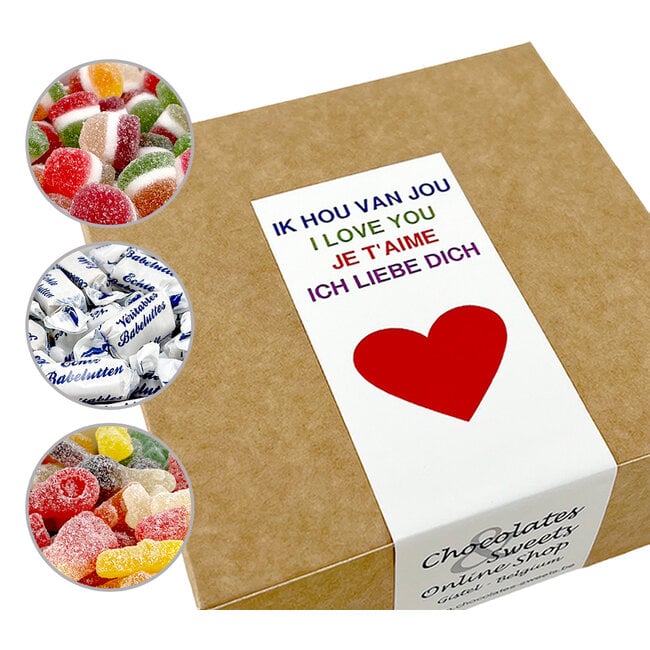 Snoepdoosje IK HOU VAN JOU - Gepersonaliseerd Geschenk