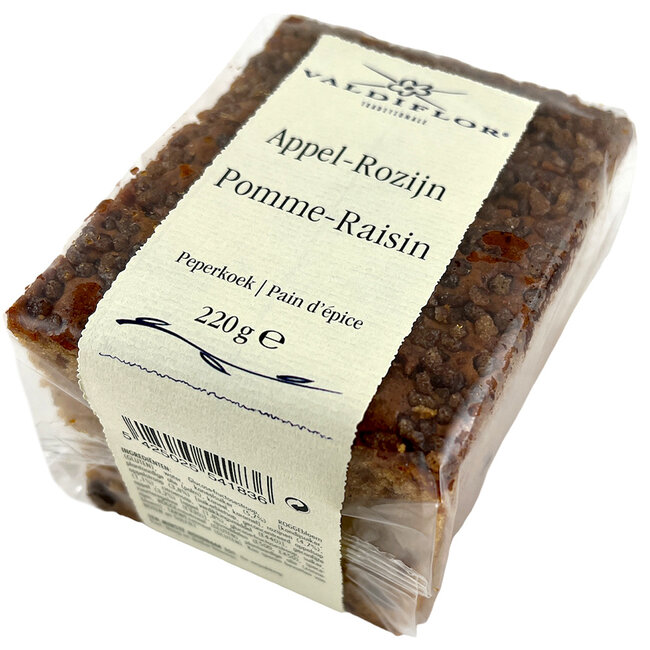 Pfefferkuchen mit Apfel & Rosinen 220g - Traditioneller Genuss