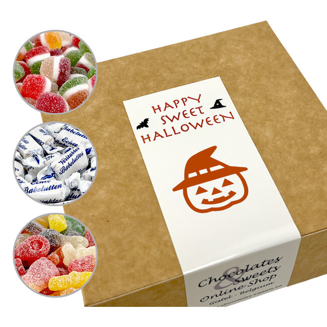 Snoepdoosje HAPPY HALLOWEEN met persoonlijke boodschap