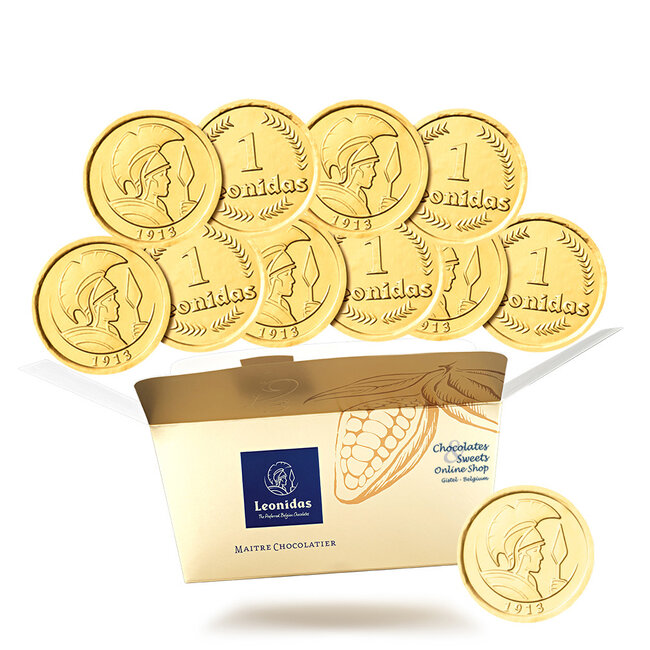 Leonidas Schokoladen-Münzen 500g aus feiner Vollmilchschokolade