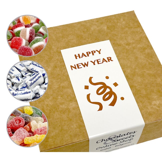 HAPPY NEW YEAR Candy Box - Personalized Gift - 600g