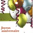 Carte de voeux Joyeux Anniversaire (1 pièce) - 7x7cm