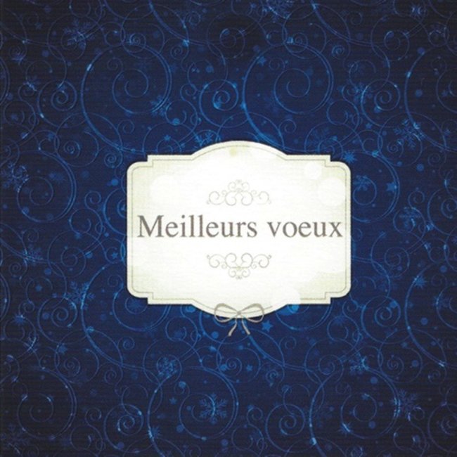 Carte de vœux 'Meilleurs vœux' (1 carte) - 7x7cm
