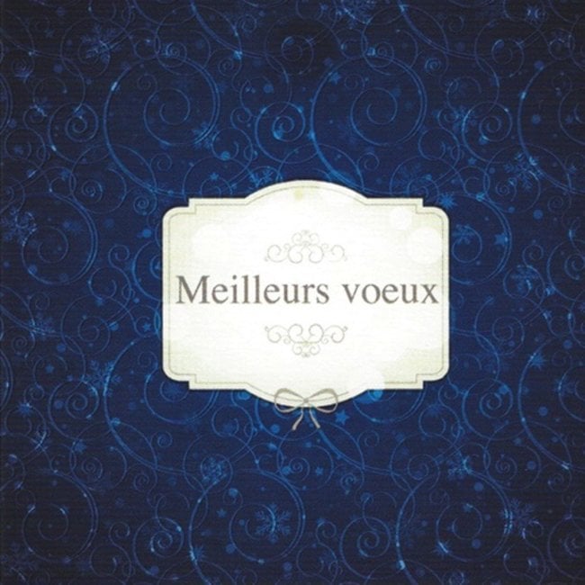 Greeting Card 'Meilleurs vœux' (1 piece) - Elegant Personal Message Card