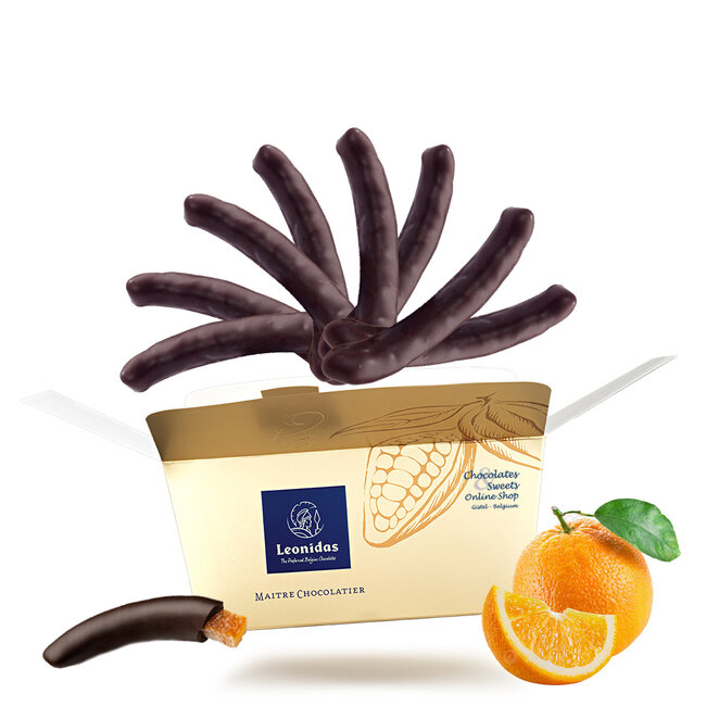 Leonidas Orangettes 450g - Premium Candied Orange Peel in Dark Chocolate
