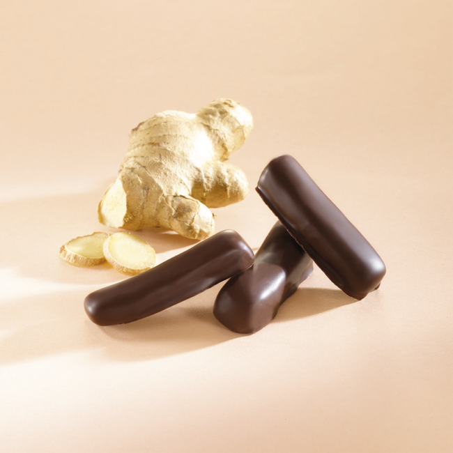 Leonidas Gekonfijte Gemberreepjes met Pure Chocolade 450g