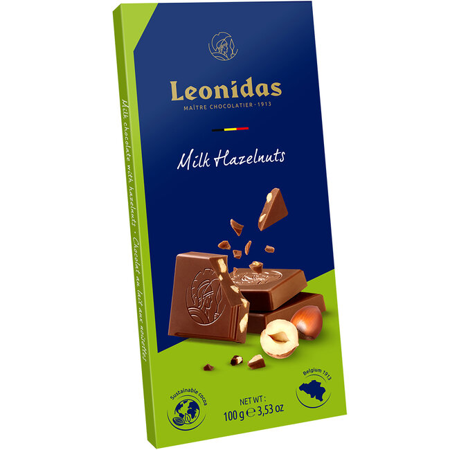 Leonidas Tablette de chocolat au lait aux noisettes 100g