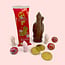 Leonidas St. Nicholas Gift Bag (S) with a milk chocolate St. Nicholas figure and treats