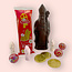 Leonidas St. Nicholas Gift Bag (M) with a dark chocolate figure and treats
