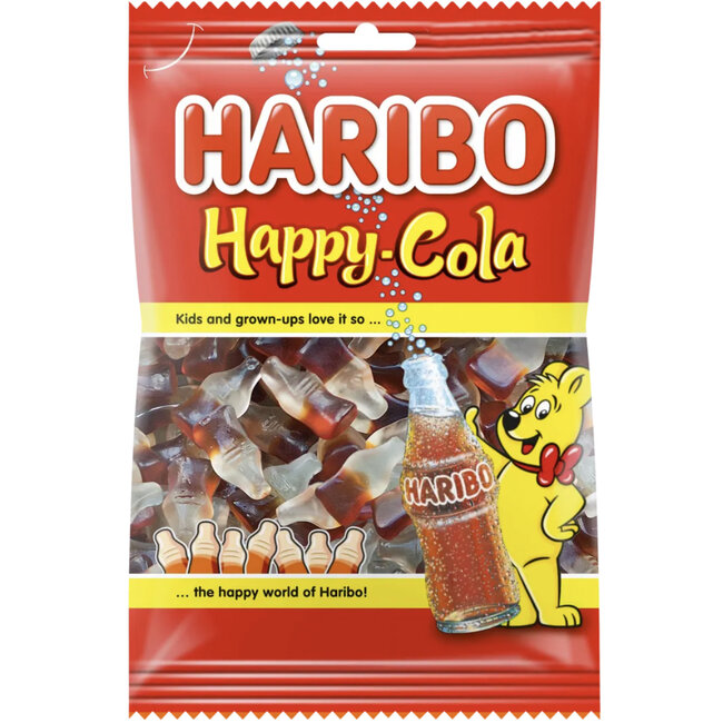 Haribo Happy Cola 1kg Vorteilspack - Erfrischende Kaubonbons in der Großpackung