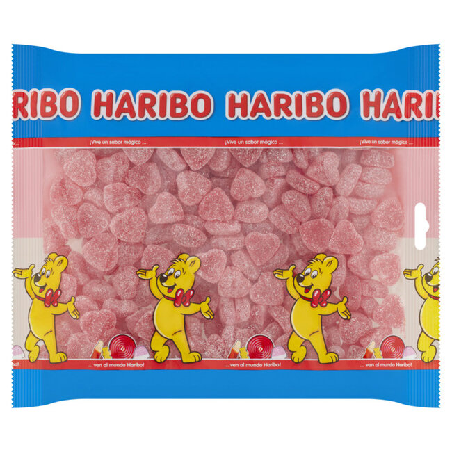 Haribo Himbeerherzen 1kg Vorteilspack - Fruchtige Fruchtgummis für Naschkatzen