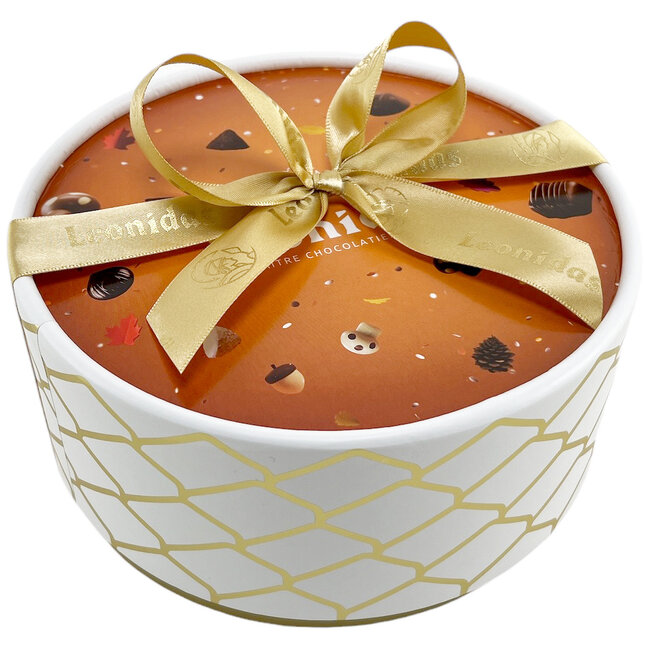 Leonidas Boîte ronde d'automne avec 24 délicieux chocolats
