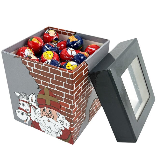 Leonidas Chimney Box - 80 Sinterklaas Chocolate Balls