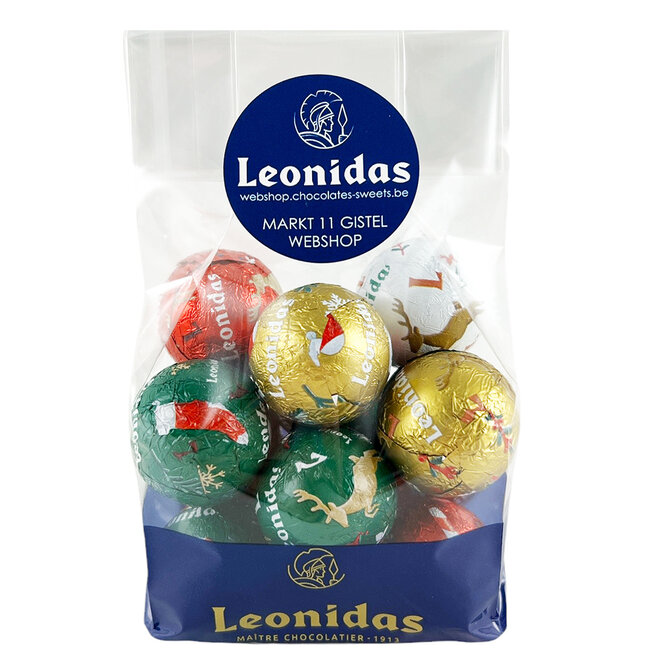 Leonidas Zakje met 12 heerlijke feestballetjes, een leuke traktatie.