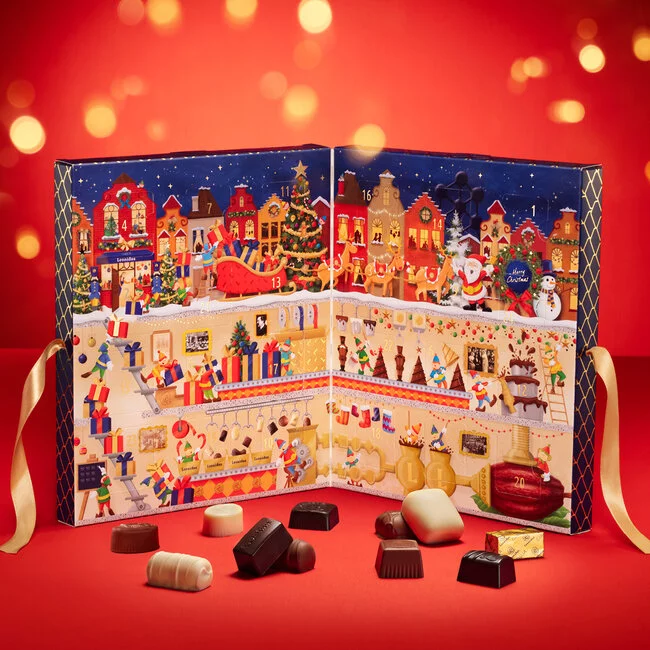 Leonidas Adventskalender met 24 Pralines voor een heerlijke decembermaand